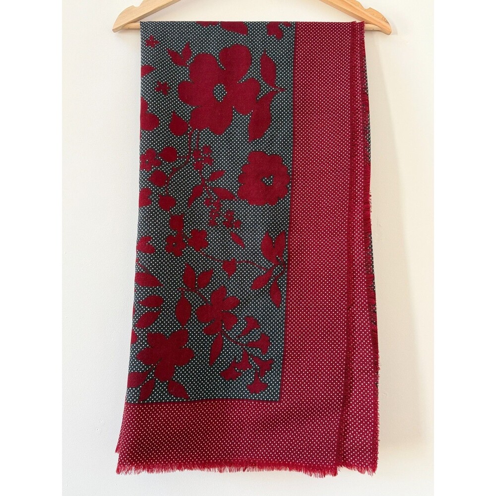 Givenchy Vintage 70's Wool Shawl Scarf 52x52 - Picture 4 of 10